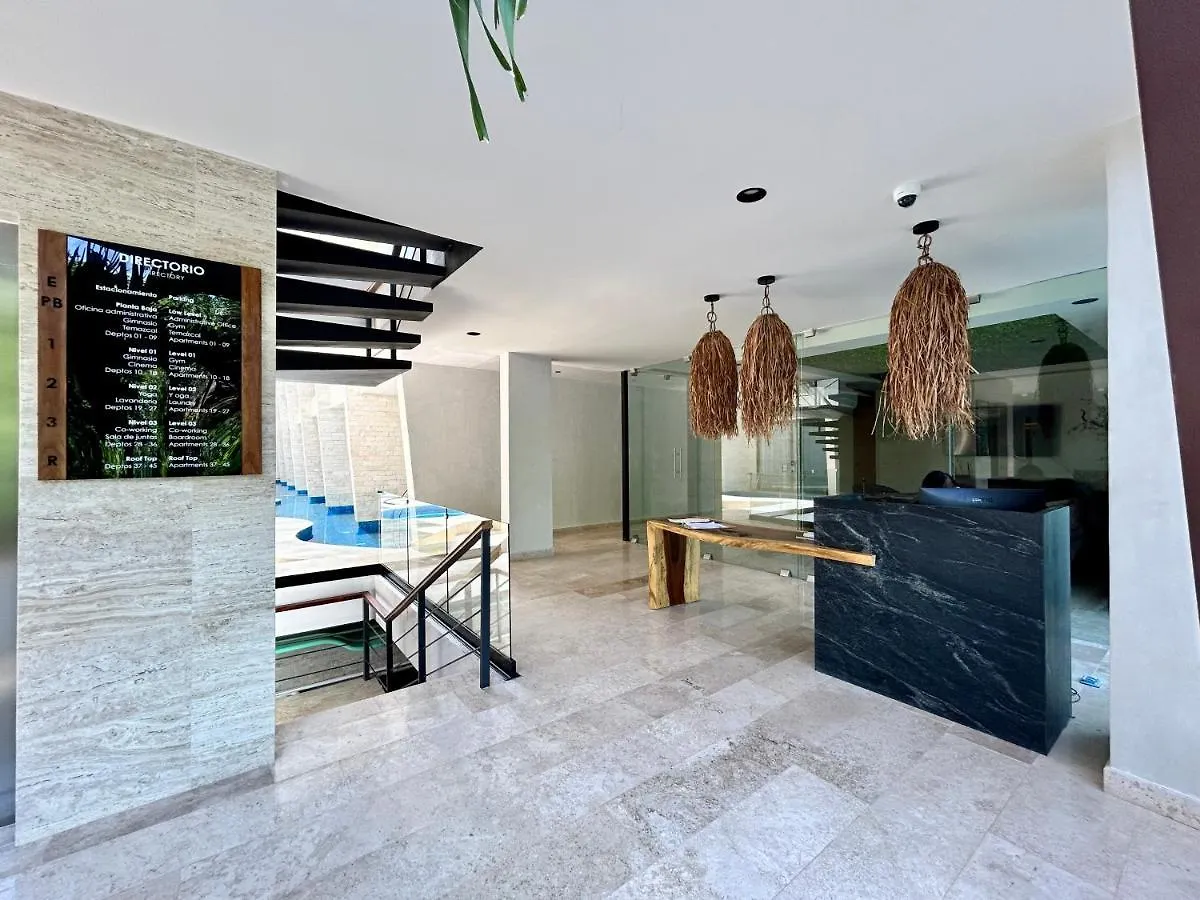 Beautiful Rooftop Apartment With Private Terrace, Amazing Pool With Aerial Views, Jacuzzi-Sauna-Gym-Laundry-Cinema-Coworking 툴룸 멕시코