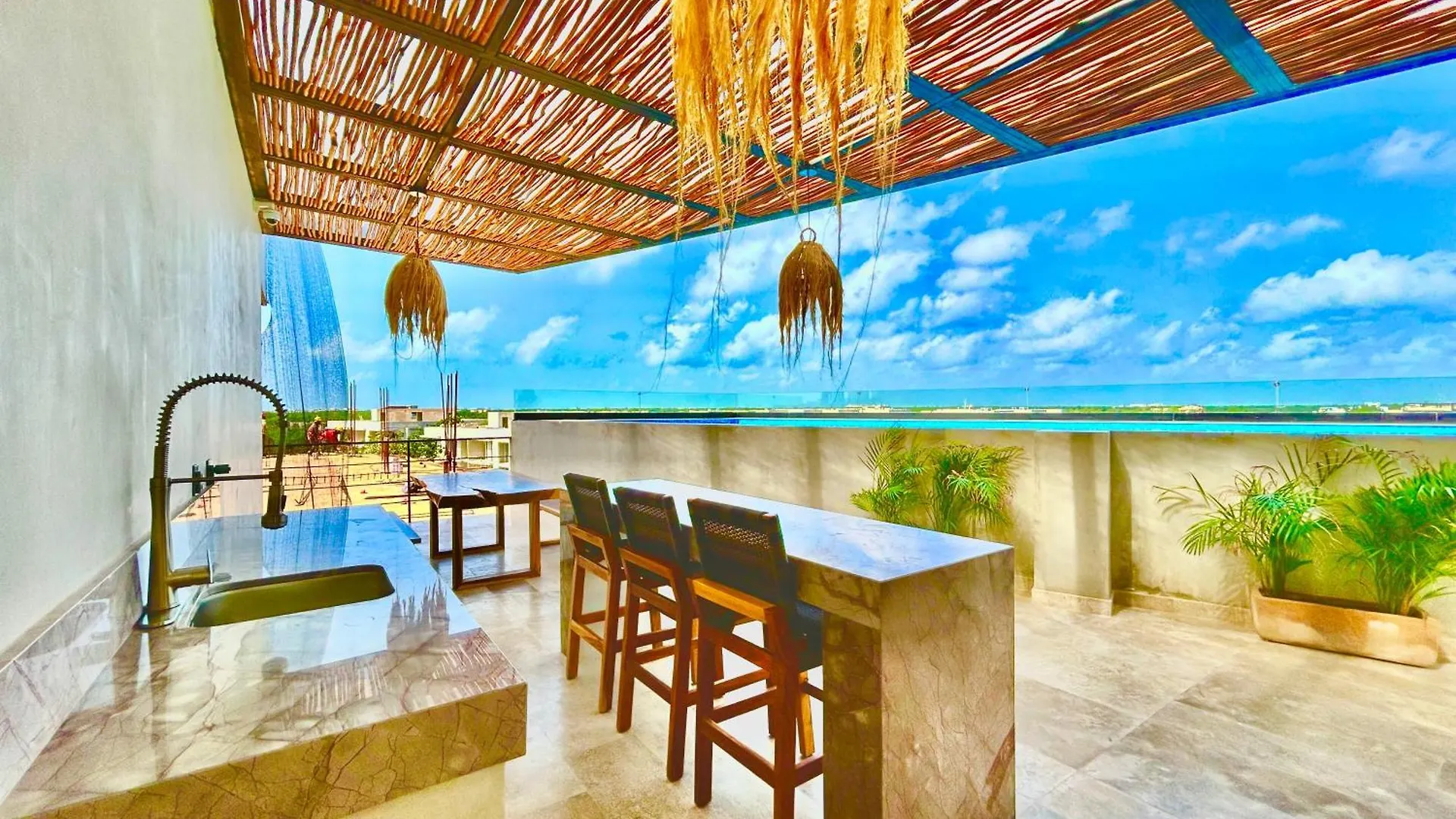 Beautiful Rooftop Apartment With Private Terrace, Amazing Pool With Aerial Views, Jacuzzi-Sauna-Gym-Laundry-Cinema-Coworking 툴룸
